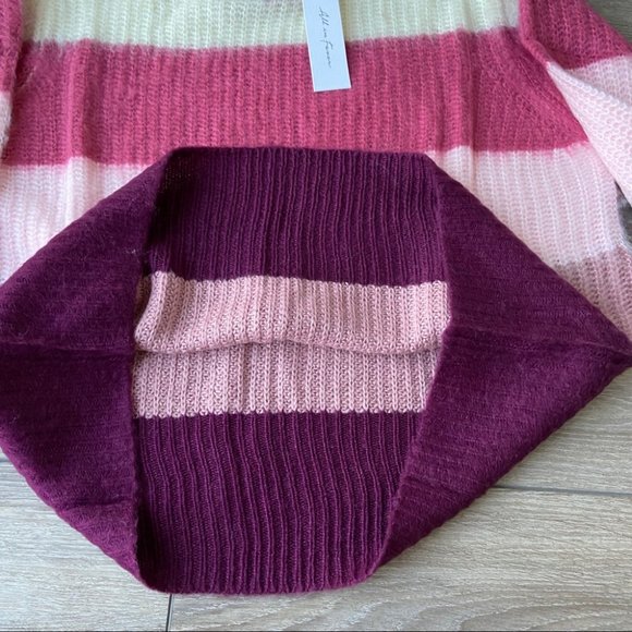 NWT All In Favor Multi Stripe Sweater - Picture 7 of 9